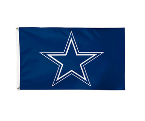 NFL FLAGS 3 X 5 NEW IN PACKAGE DELUXE STYLE ON SALE,,, ONLY A FEW TEAMS LEFT