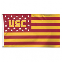 Wincraft NCAA USC Stars and Stripes Deluxe 3'x5' Flag