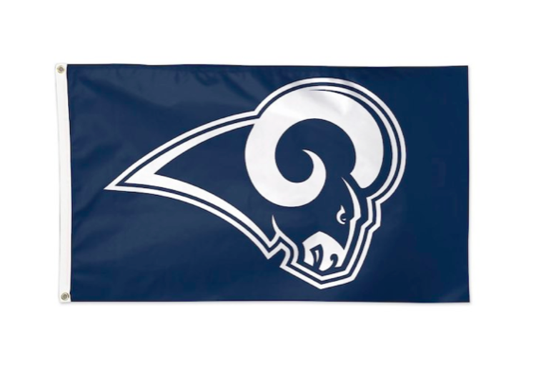 Wincraft NFL Los Angeles Rams Navy White Deluxe 3'x5' Flag