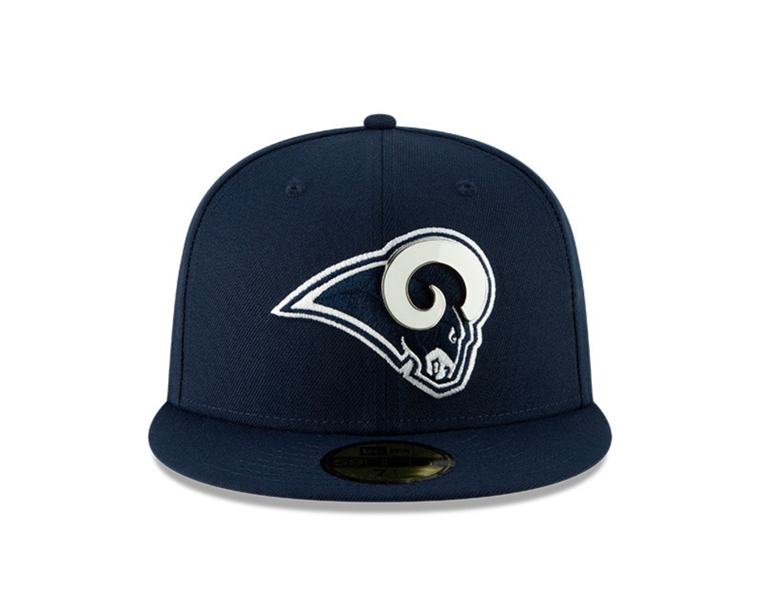 LA Rams New Era Script Fitted 5950 Navy /Gold - The Locker Room of Downey