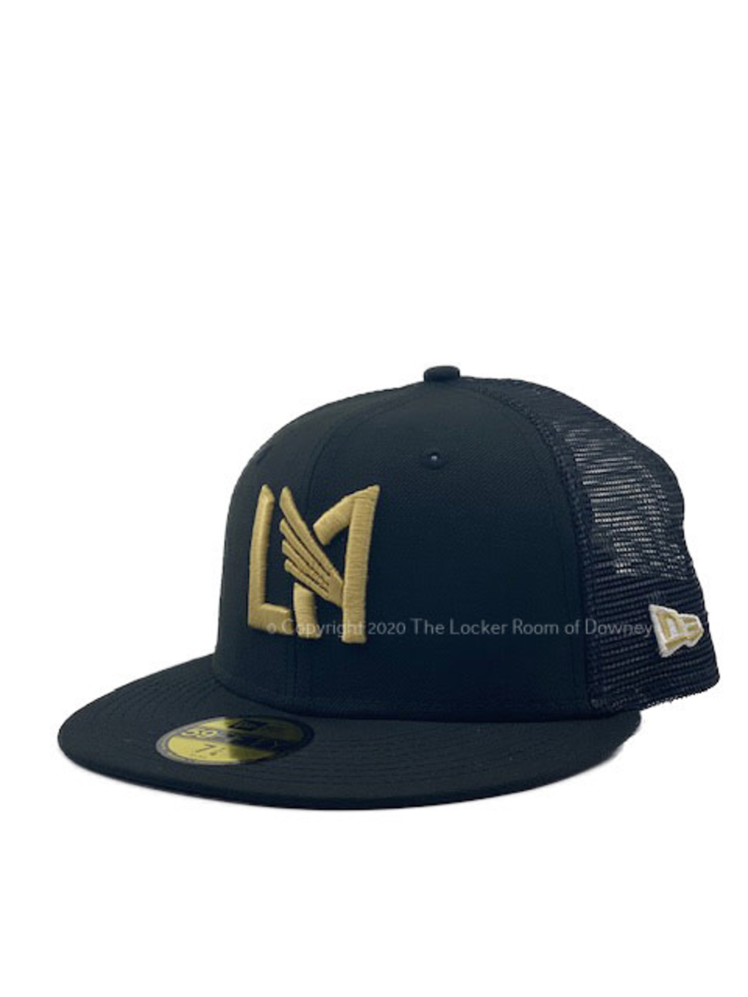 LAFC New Era Primary Logo Low Profile 59FIFTY Fitted Hat - Black