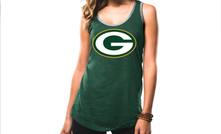 Majestic Green Bay Packers Women's Tank Tested Green