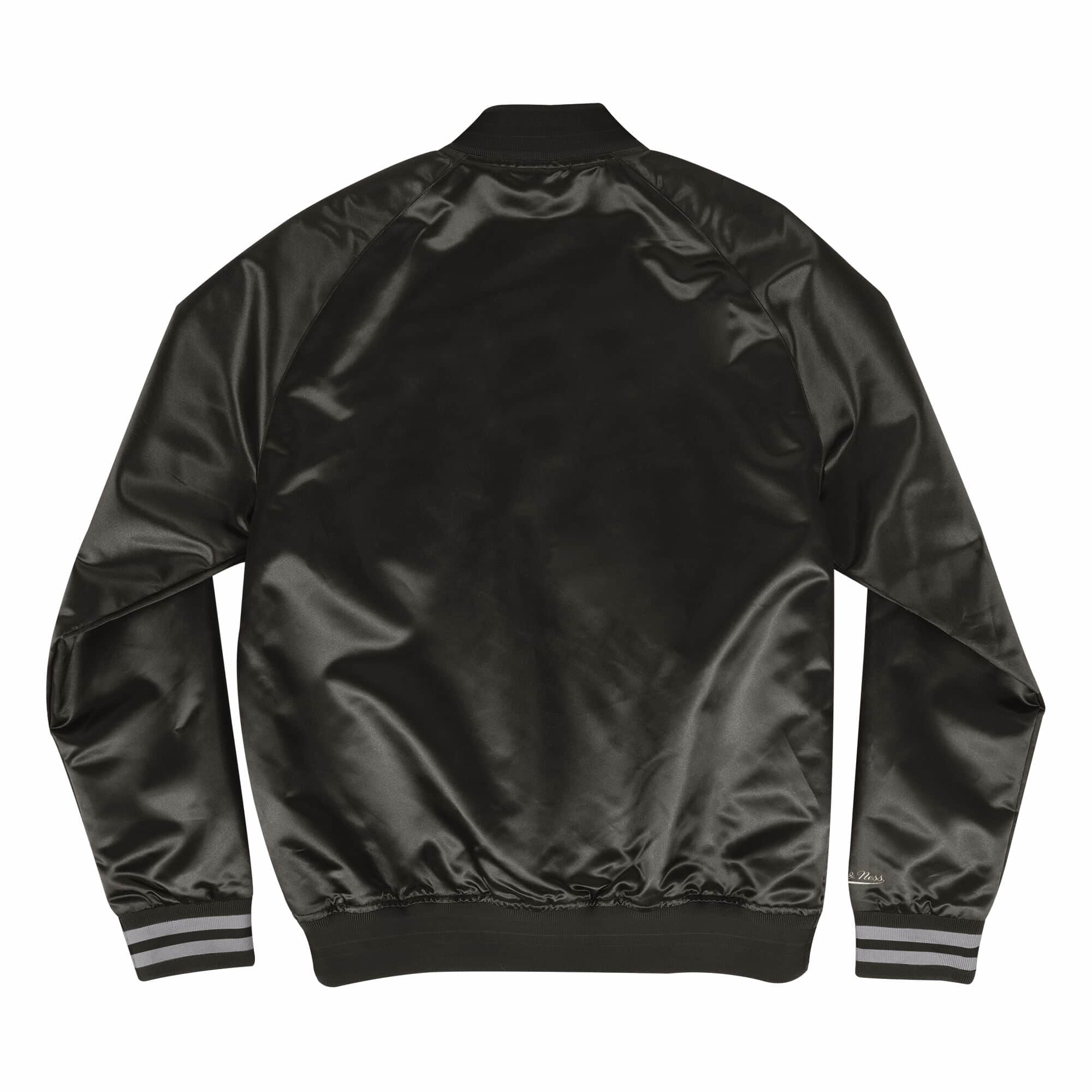 LV Raiders M&N Special Script Heavyweight Satin Jacket Black White - The  Locker Room of Downey