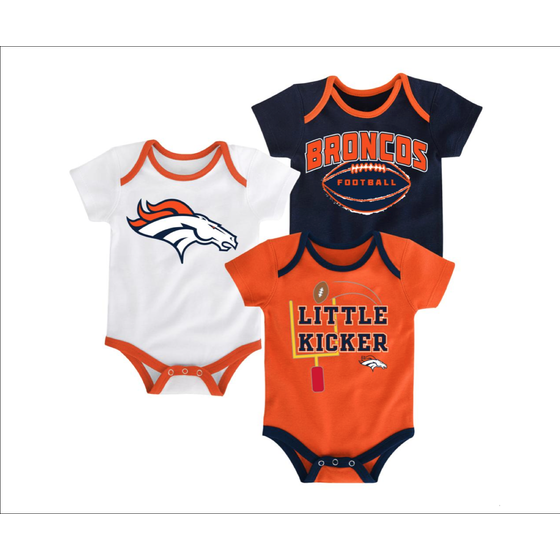 : Baby Fanatic Denver Broncos 2 Piece Pacifier Set : Baby