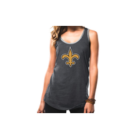 Majestic New Orleans Saints W Tank Tested Charcoal
