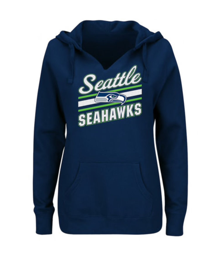 Majestic Seattle Seahawks W Highlight Play Hoodie Blue
