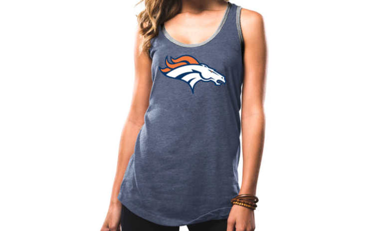 Majestic Denver Broncos W Tank Tested Blue