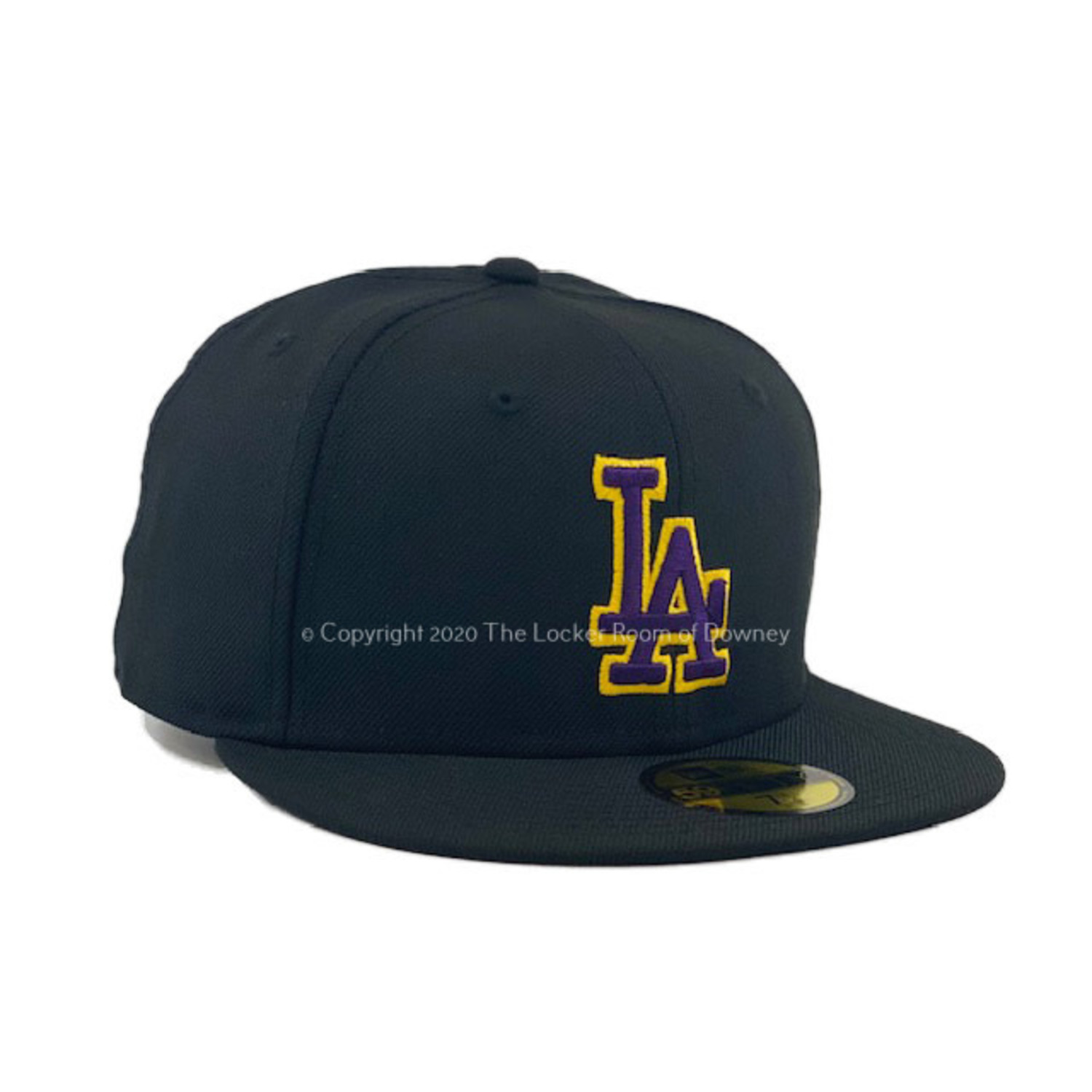 purple gold dodgers hat