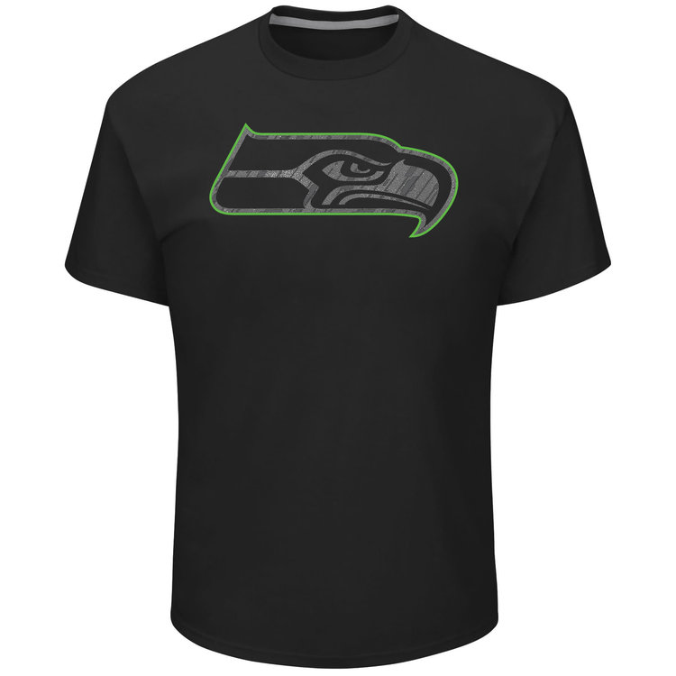 Majestic Seattle Seahawks M Tee Primetime Black