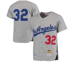 Lot Detail - Sandy Koufax Dodgers Autographed Mitchell & Ness Road Flannel  Jersey (JSA)