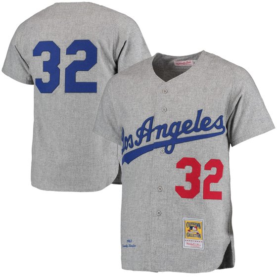 Men's Los Angeles Dodgers Mitchell & Ness Gray Big & Tall Overtime