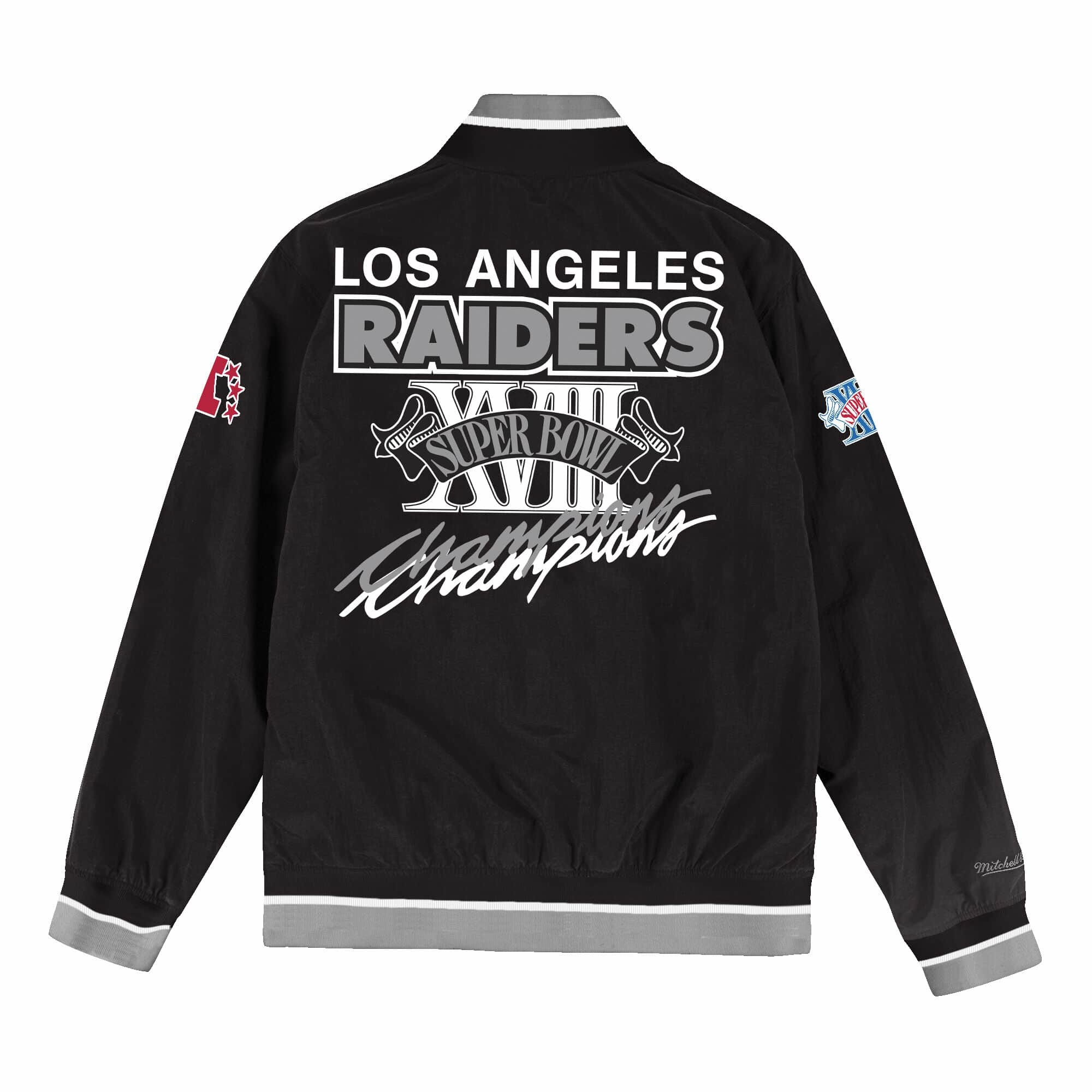 Raiders Men's Mitchell & Ness Warm Up Jacket Black - The Locker