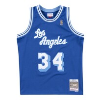 Mitchell and Ness LA Lakers Men's Mitchell & Ness 1996-97 Shaquille O'Neal #34 Replica Swingman Jersey Royal