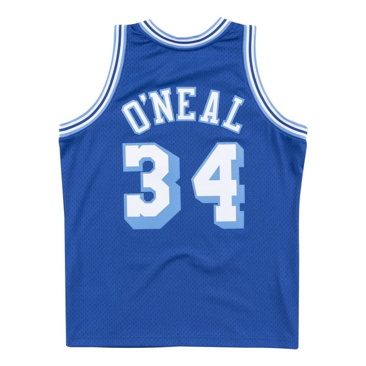 Mitchell and Ness LA Lakers Men's Mitchell & Ness 1996-97 Shaquille O'Neal #34 Replica Swingman Jersey Royal