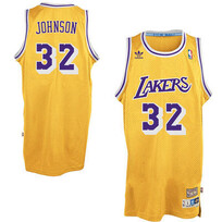 Adidas LA Lakers Men's Adidas 1979-1980 Magic Johnson #32 Swingman Jersey Gold