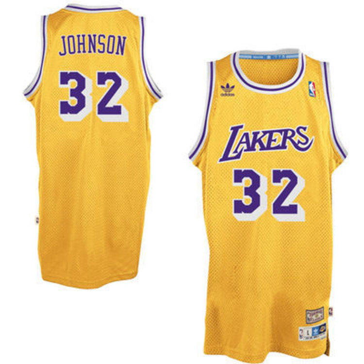 Adidas LA Lakers Men's Adidas 1979-1980 Magic Johnson #32 Swingman Jersey Gold