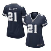 Nike Dallas Cowboys Women's Nike Ezekiel Elliott #21 Game Jersey Navy