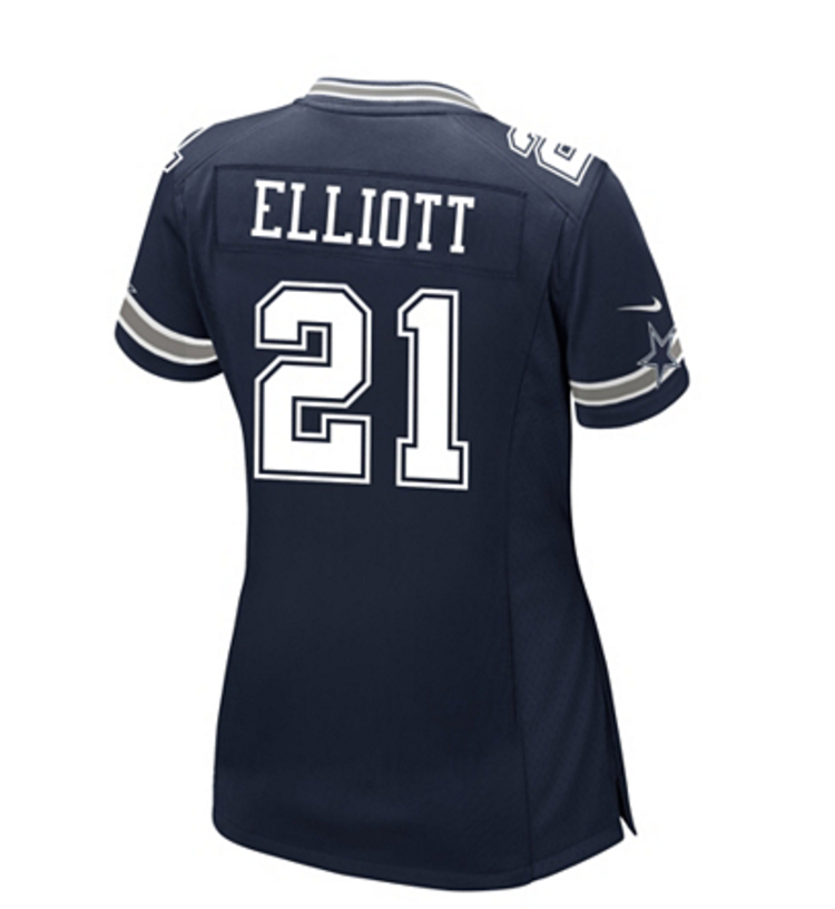 Nike Dallas Cowboys Women's Nike Ezekiel Elliott #21 Game Jersey Navy
