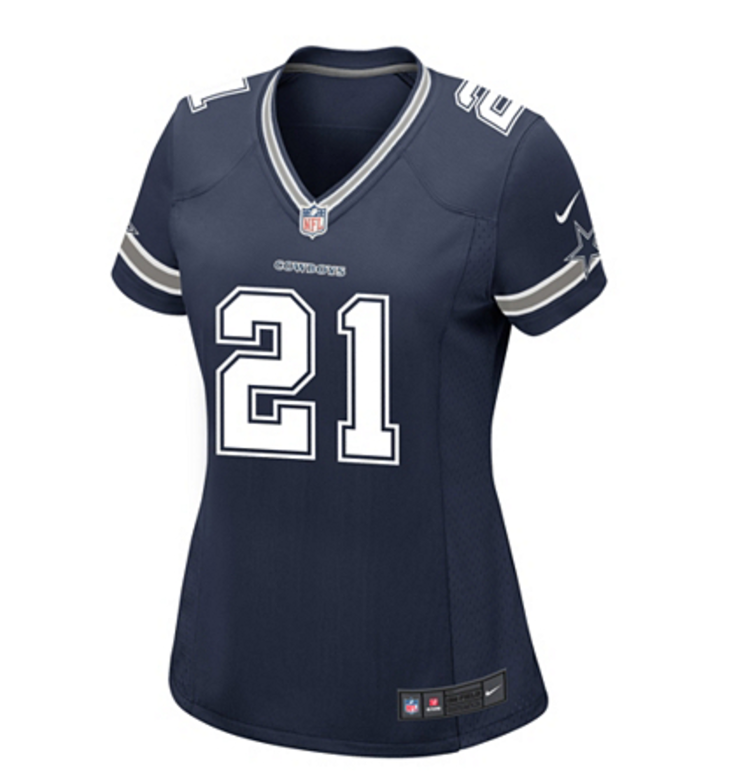 Nike Men's Dallas Cowboys Ezekiel Elliott #21 White Game Jersey