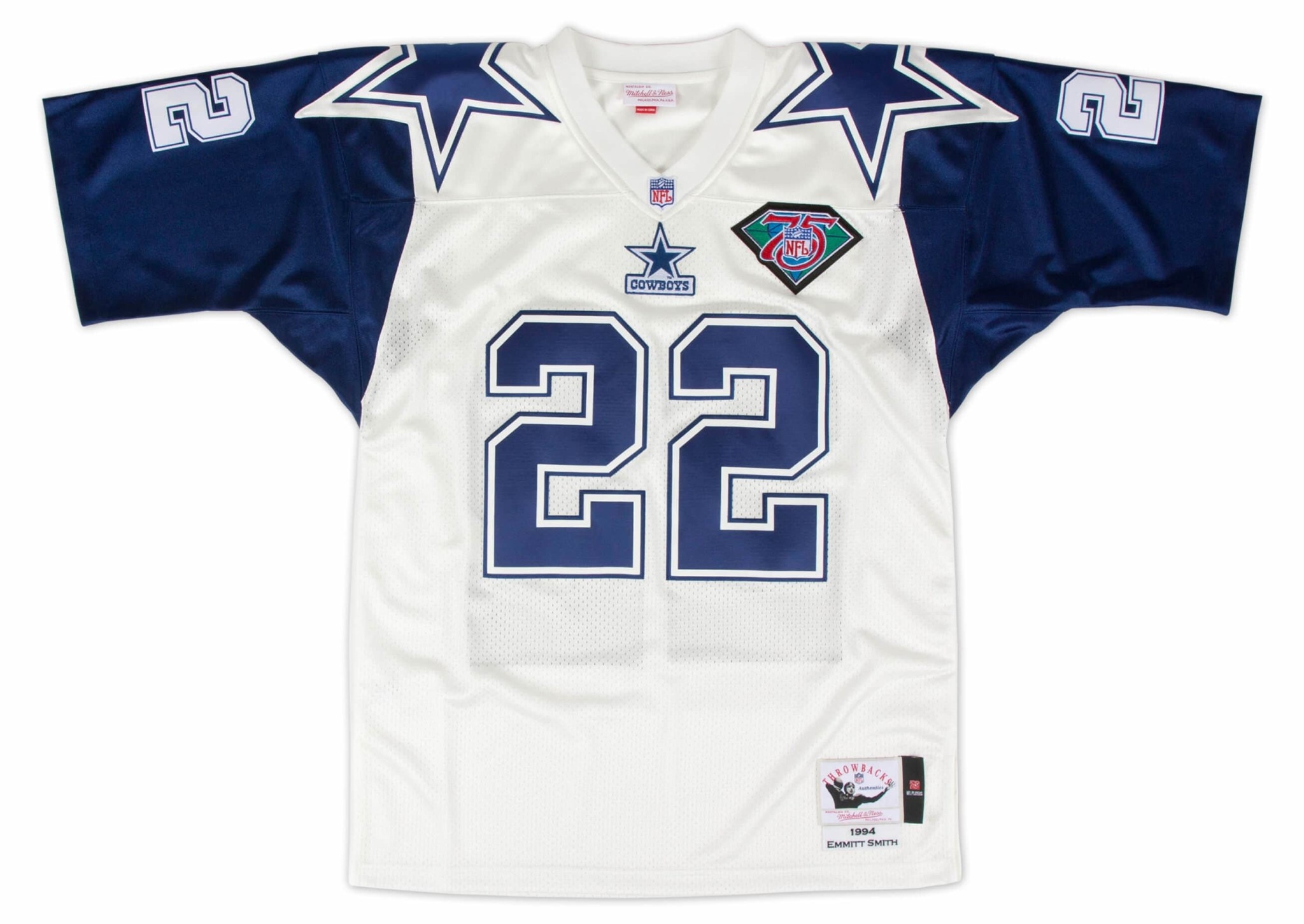 Men's Mitchell Ness Emmitt Smith White Dallas Cowboys, 56% OFF