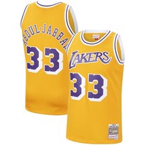 Mitchell and Ness LA Lakers Men's Mitchell & Ness 1984-85 Kareem Abdul-Jabbar #33 Swingman Jersey Gold