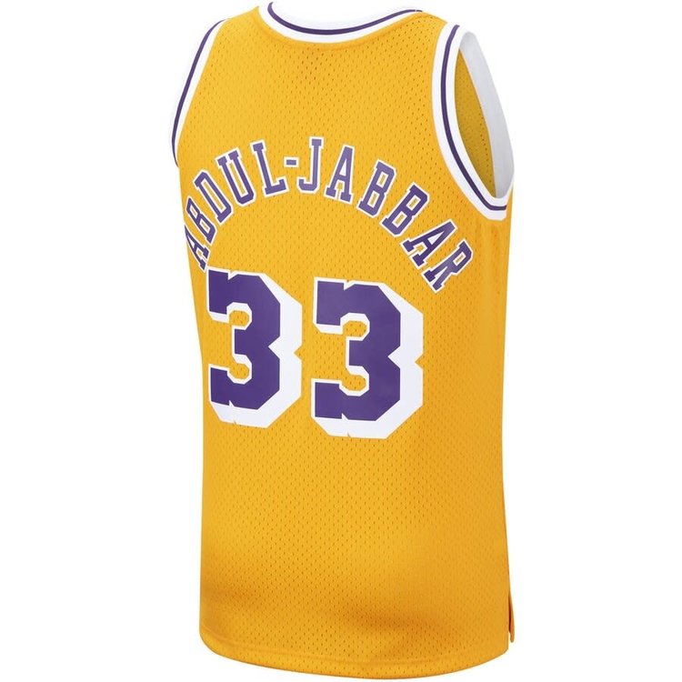 Mitchell and Ness LA Lakers Men's Mitchell & Ness 1984-85 Kareem Abdul-Jabbar #33 Swingman Jersey Gold