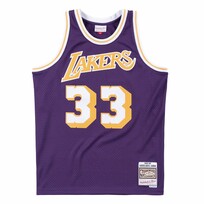 Mitchell and Ness LA Lakers Men's Mitchell & Ness 1983-84 Kareem Abdul-Jabbar #33 Replica  Purple