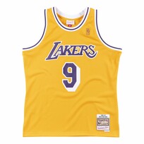 Mitchell and Ness LA Lakers Men's Mitchell & Ness 1996 Nick Van Exel #9 Replica Swingman Gold