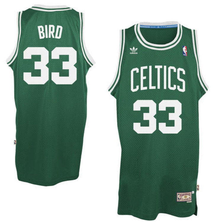 Adidas Boston Celtics Men's Adidas Larry Bird #33 Green