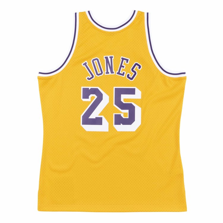 Mitchell and Ness LA Lakers Men's Mitchell & Ness 1994-95 Eddie Jones #25 Swingman Jersey Gold