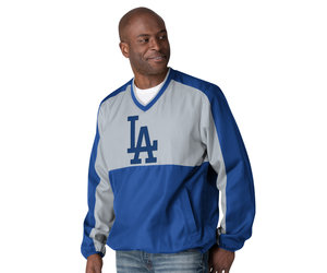 LA Dodgers M GIII High Heat V-Neck Pullover