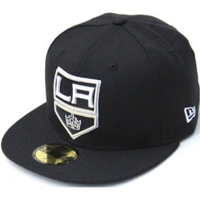 New Era 9Fifty Los Angeles Kings Shield Logo Snapback Hockey Hat -  Graphite/Black