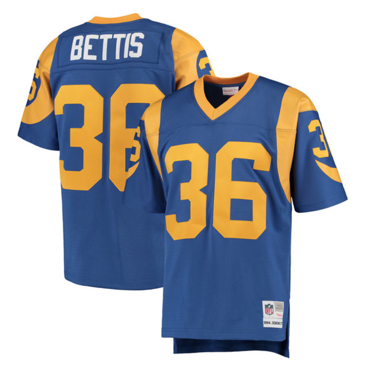 Mitchell and Ness LA Rams Men's Mitchell & Ness 1994 Jerome Bettis #36 Jersey Blue