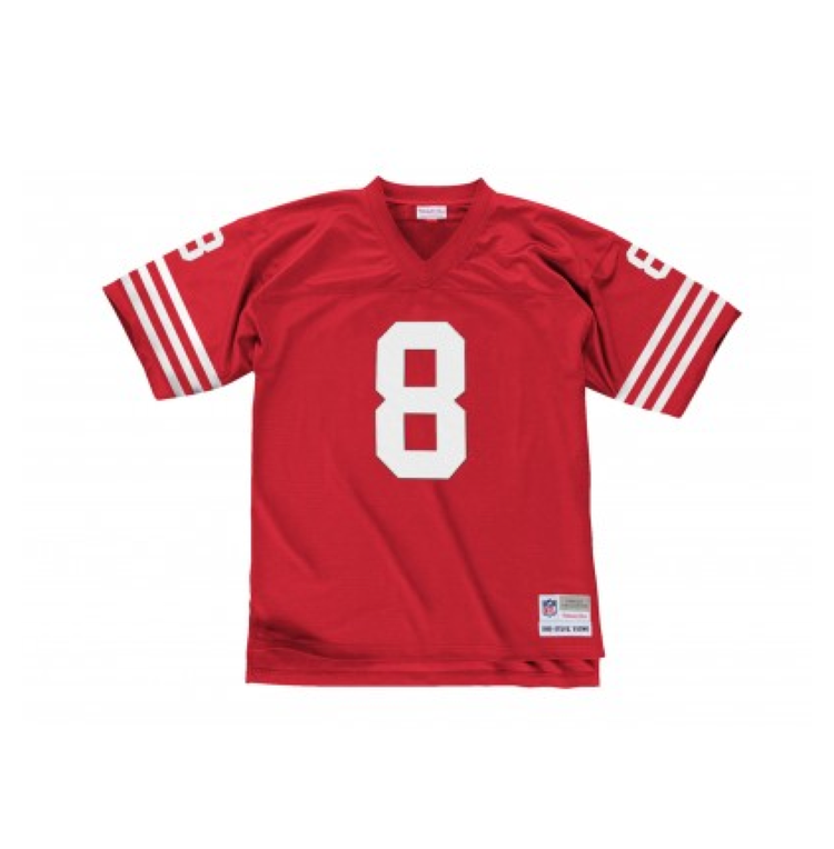 Mitchell and Ness SF 49ers Men's Mitchell & Ness 1990 Steve Young #8 Jersey Red