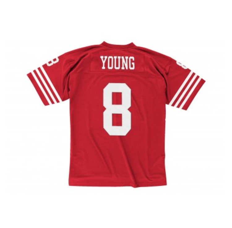 Mitchell and Ness SF 49ers Men's Mitchell & Ness 1990 Steve Young #8 Jersey Red