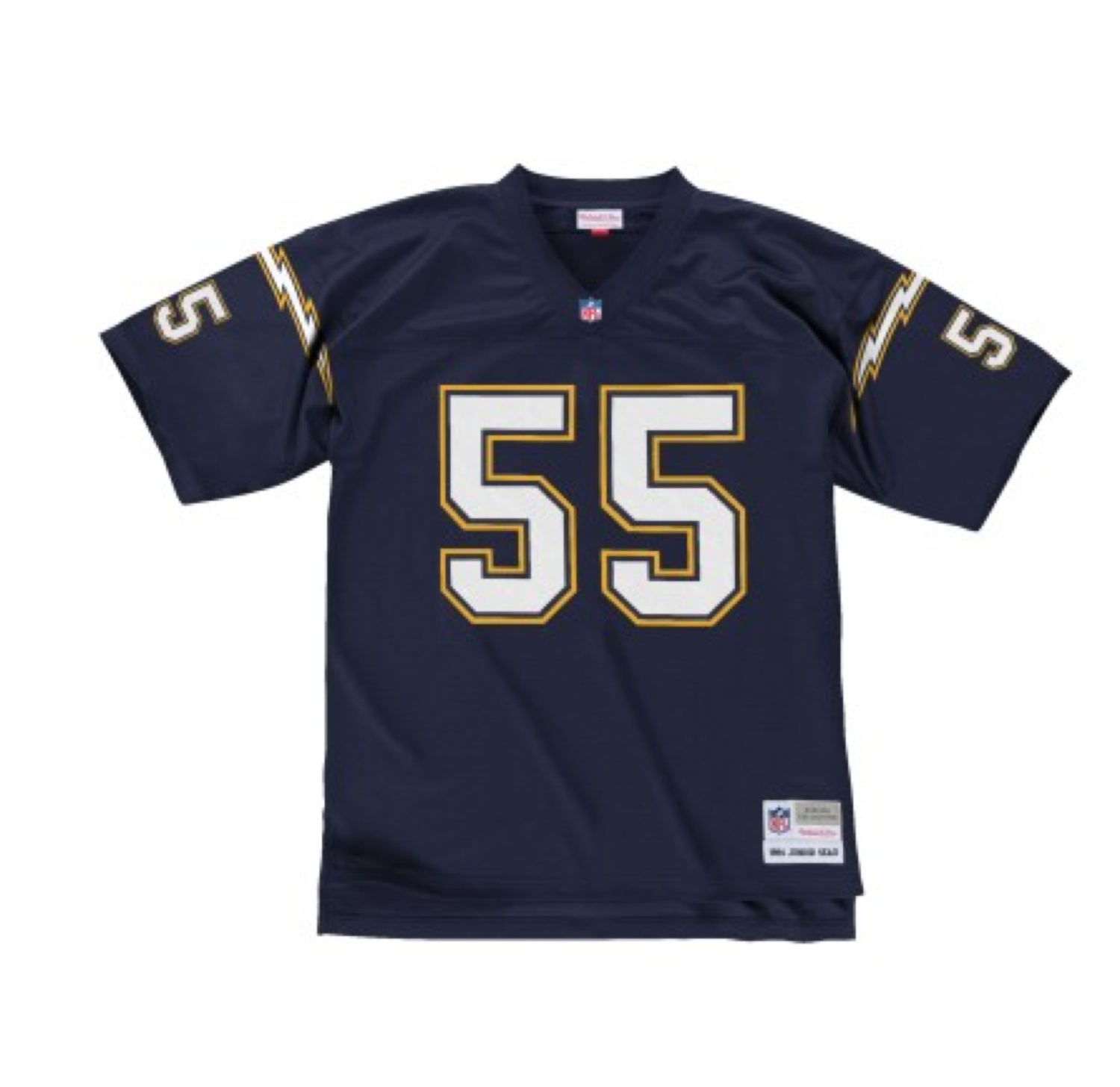 未使用品 NFL SEAU 55 starter製KOREA製 ゲームシャツ LA Chargers Men's Mitchell & Ness 1994 Junior Seau #55 Jersey Navy