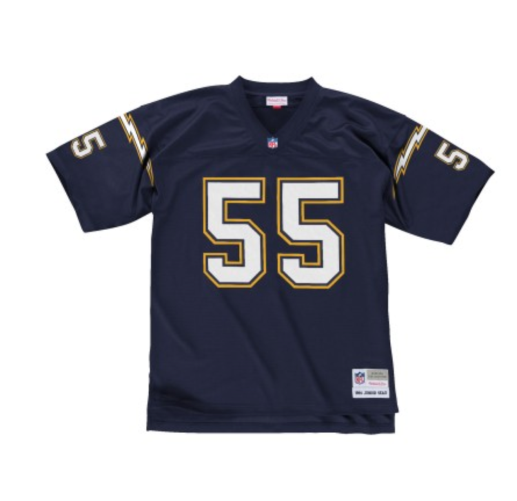 Mitchell and Ness LA Chargers Men's Mitchell & Ness 1994 Junior Seau #55 Jersey Navy