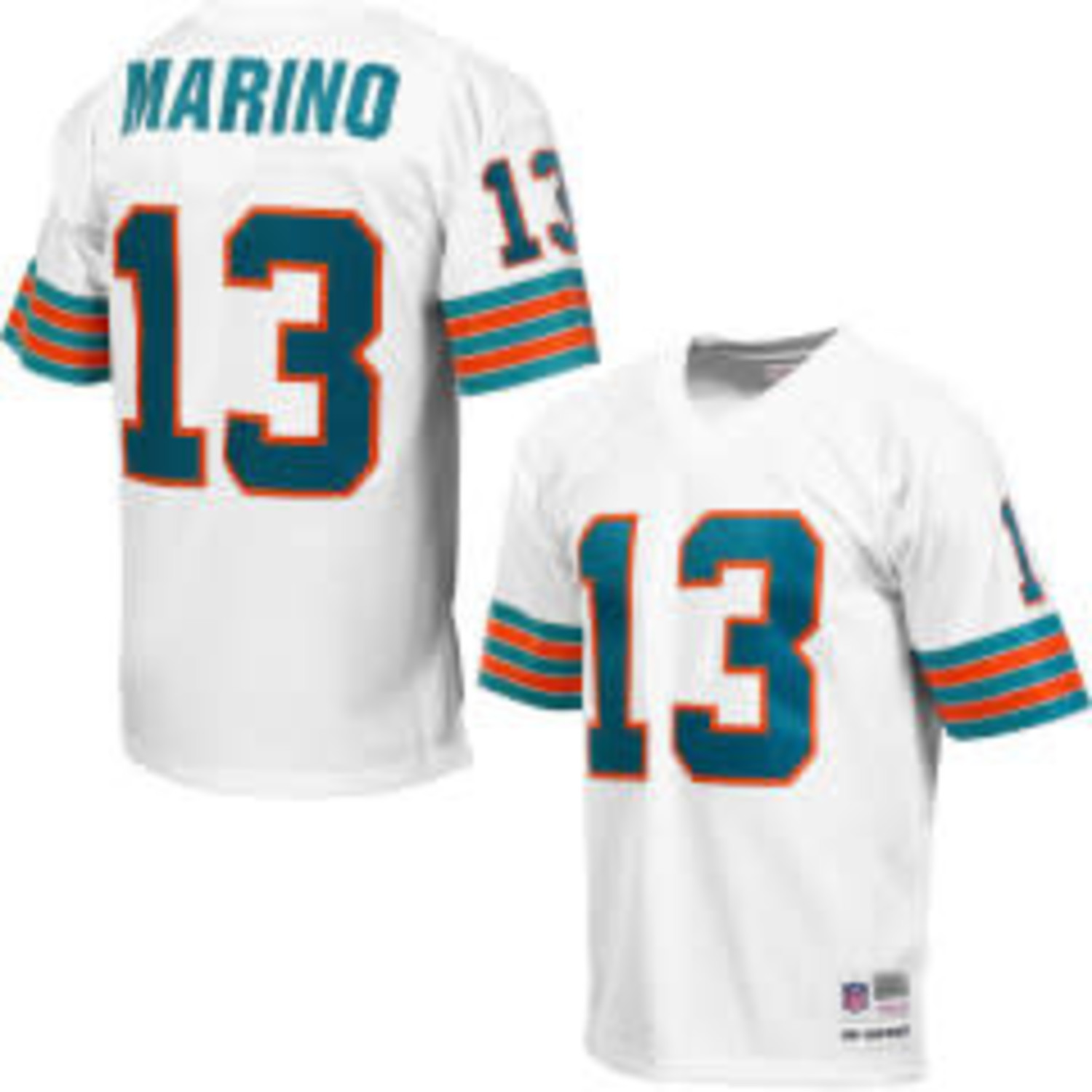 NFL Mitchell & Ness Throwbacks Miami Dolphins Dan Marino #13 White Tshirt  Tee - Cap Store Online.com