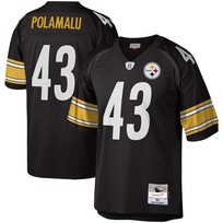 Mitchell and Ness NFL Pittsburgh Steelers Men's Mitchell & Ness 2005 Troy Polamalu #43 Jersey Black