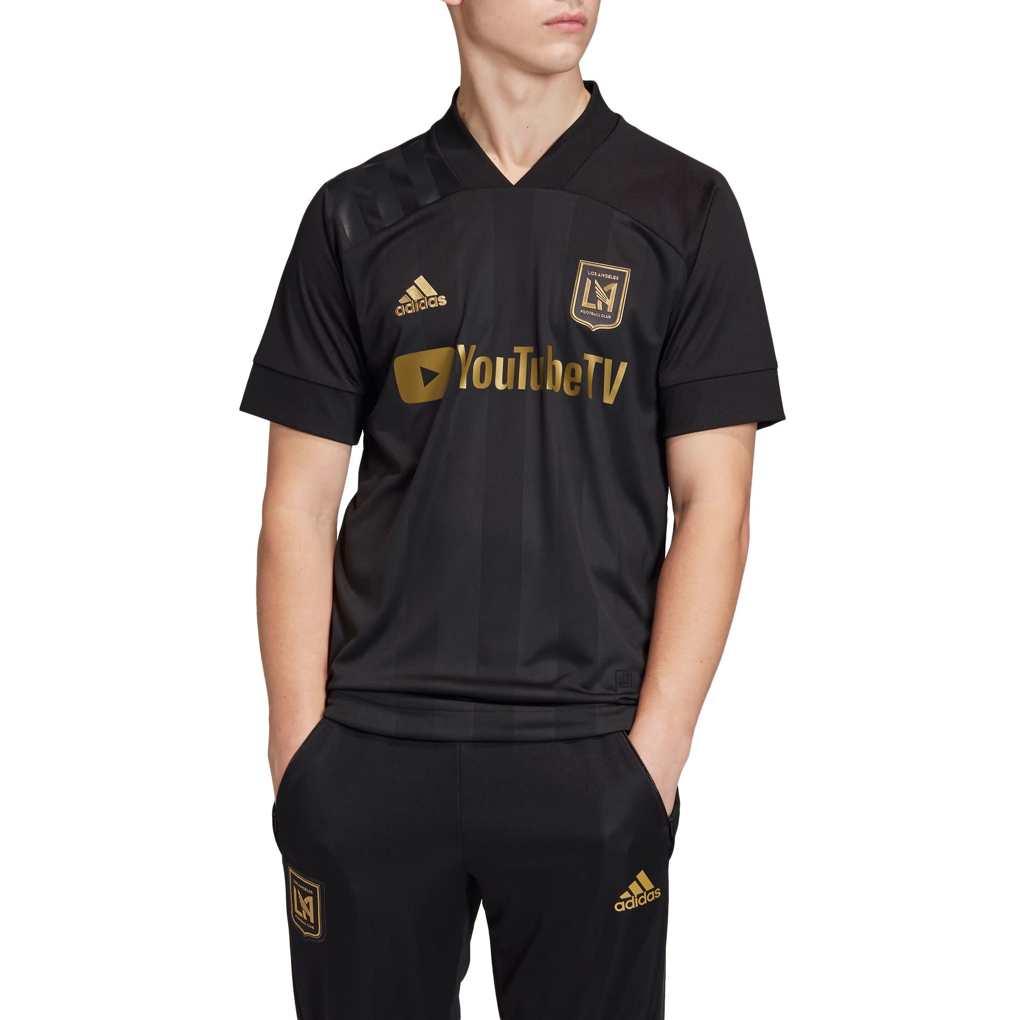 LAFC Adidas 20 Youth Replica Jersey Black - The Locker Room of Downey
