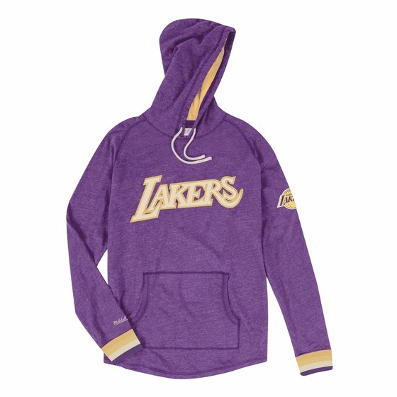 LA Lakers W NE Purple Tie Dye L/S Crop - The Locker Room of Downey