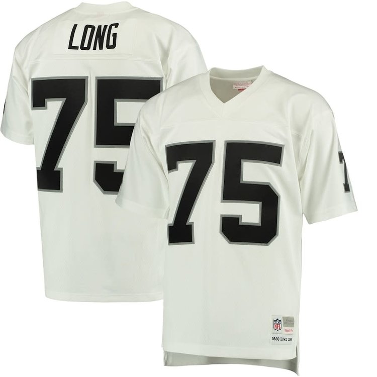 Mitchell and Ness NFL Los Angeles Raiders Men's Mitchell & Ness 1988 Howie Long #75 Jersey White