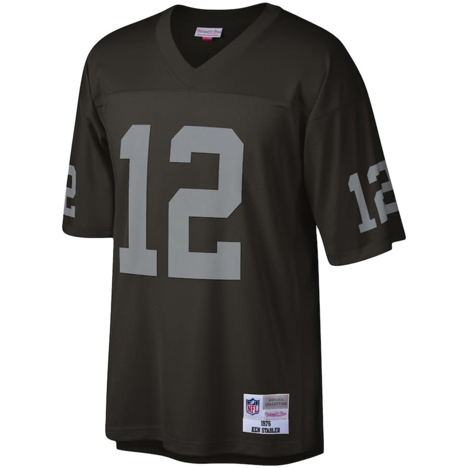 Mitchell and Ness NFL Raiders Men's Mitchell & Ness 1976 Ken Stabler #12  Jersey Black