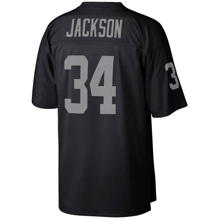 Mitchell and Ness NFL Raiders Men's Mitchell & Ness 1988 Bo Jackson #34 Jersey Black