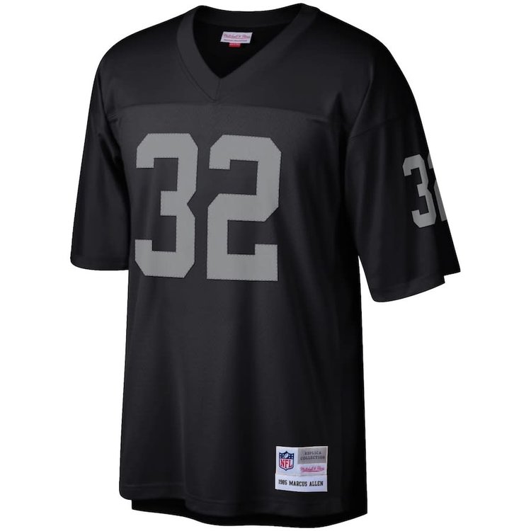 Mitchell and Ness NFL Los Angeles Raiders Men's Mitchell & Ness 1985 Marcus Allen #32 Jersey Black