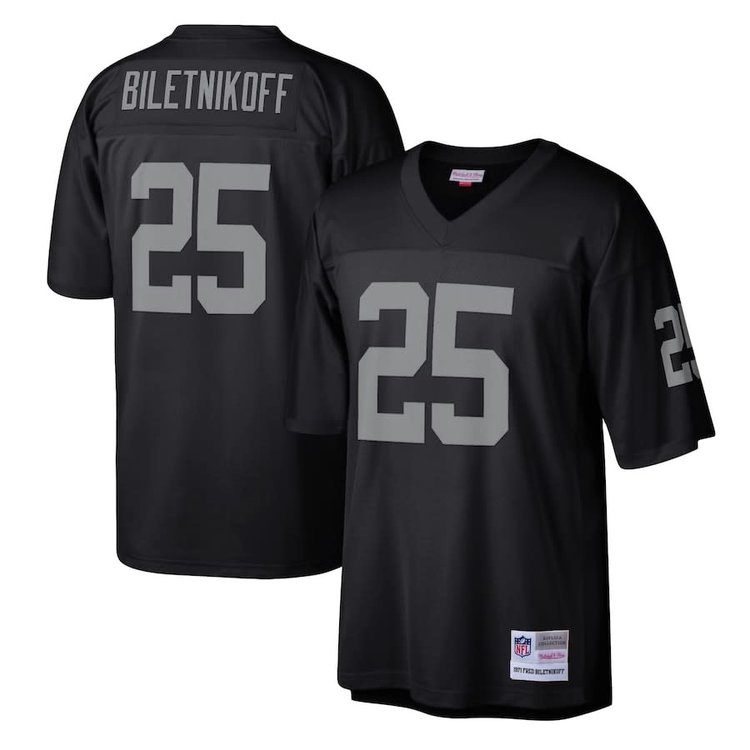 Mitchell and Ness NFL Raiders Men's Mitchell & Ness 1971 Fred Biletnikoff #25 Jersey Black