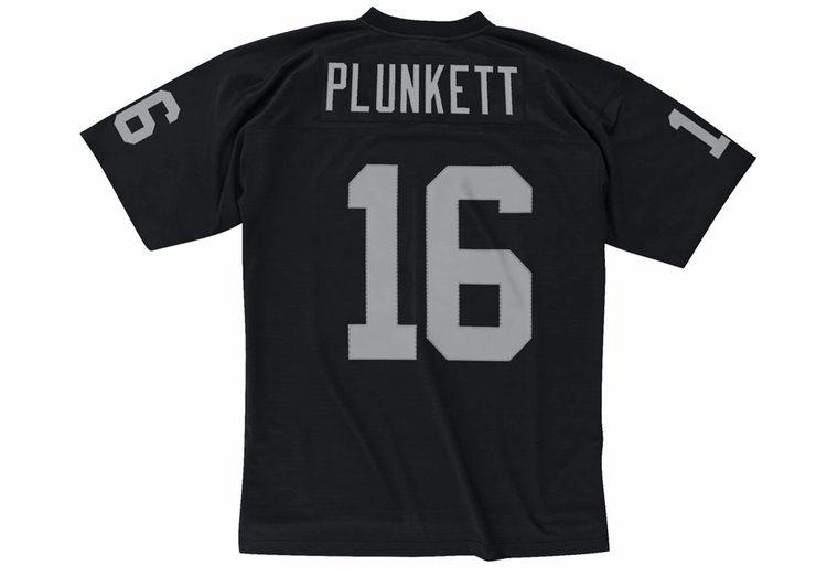 Mitchell and Ness NFL Raiders Men's Mitchell & Ness 1980 Jim Plunkett #16 Home Jersey Black