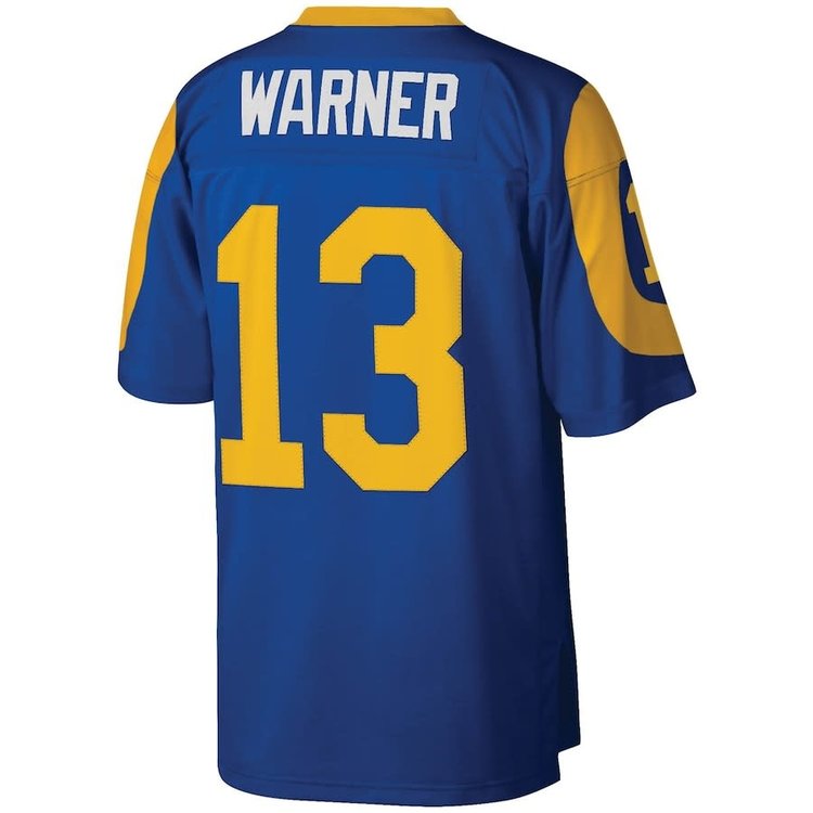 Mitchell and Ness LA Rams Men's Mitchell & Ness 1999 Kurt Warner #13 Jersey Blue