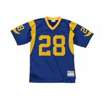 Mitchell and Ness NFL Los Angeles Rams Men's Mitchell & Ness 1999 Marshall Faulk #28 Jersey Blue