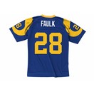 LOS ANGELES RAMS MITCHELL AND NESS #28 MARSHALL FAULK STITCHED JERSEY SIZE  48